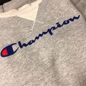 Gray champion sweatshirt